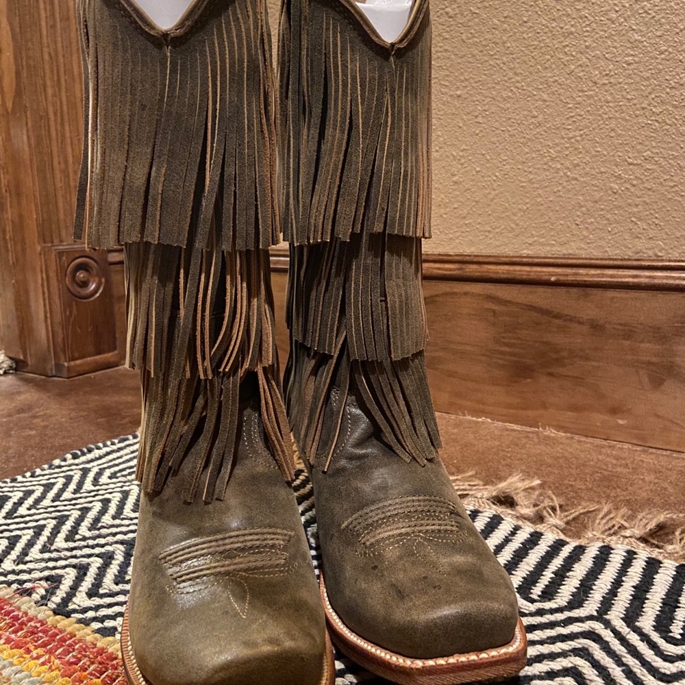 Twisted X Fringe Boots Boho Western